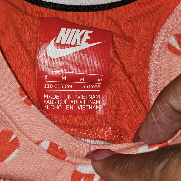 Nike Orange Swoosh Tank Top Lightweight Athletic - Picture 5 of 6